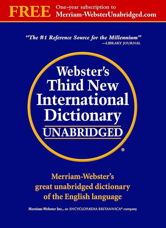 Webster's Third New International Dictionary, Unabridged cover image