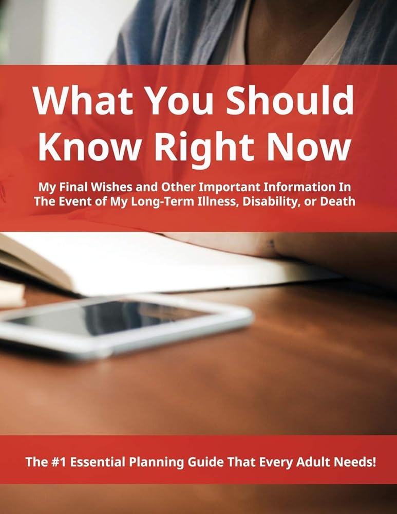 What You Should Know Right Now: My Final Wishes and Other Important Information In The Event of My Long-Term Illness, Disability, or Death cover image