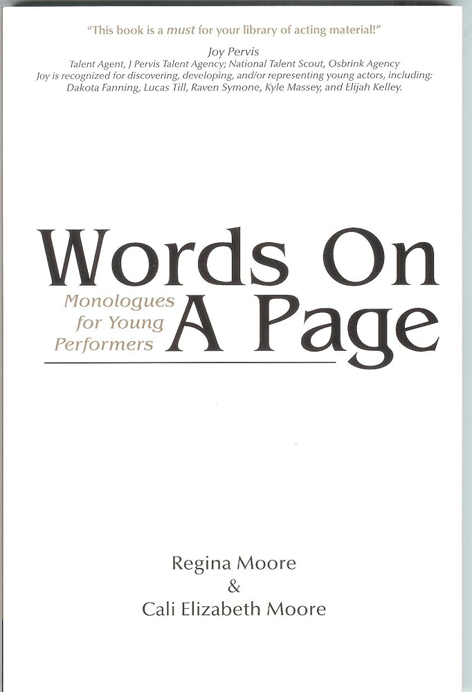 Words on a Page: Monologues for Young Performers cover image