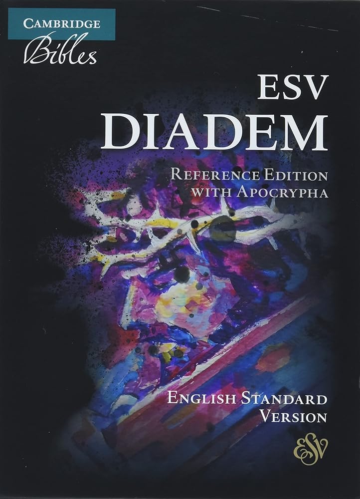 ESV Diadem Reference Edition with Apocrypha Red Calfskin leather, Red-letter Text, ES545:XRAL cover image