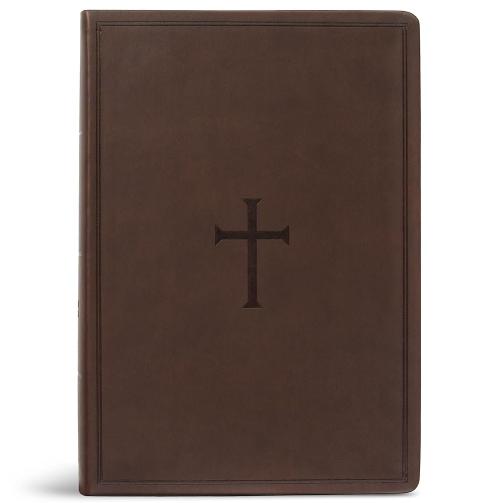 CSB Super Giant Print Reference Bible, Value Edition, Brown Leathertouch cover image