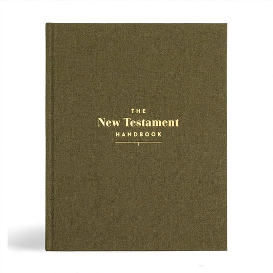 New Testament Handbook, Sage Cloth Over Board, Full-color Design, Commentary, Charts, Maps, Outlines, Timelines, Word Studies cover image