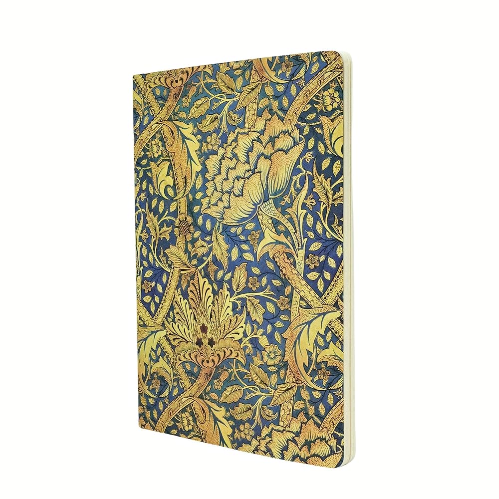 Morris Windrush A4 Unlined Softcover Cahier, 80pg, 100GSM by Paperblanks (William Morris) cover image
