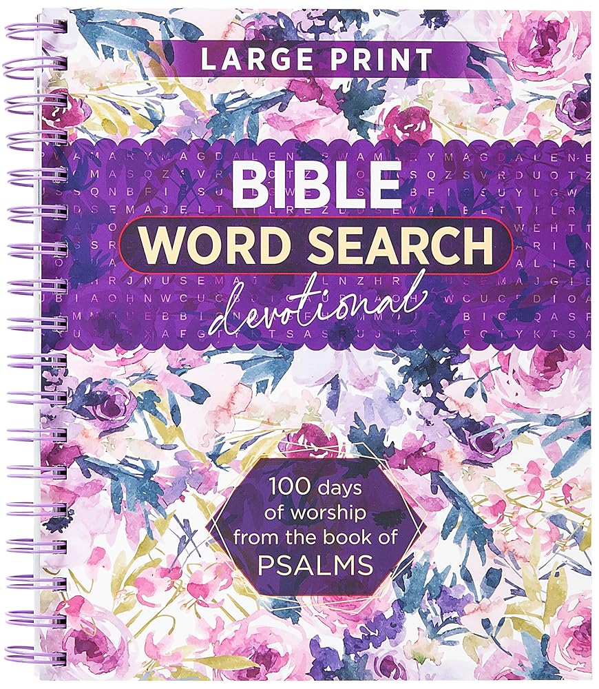 Bible Word Search Devotional: 100 Days of Worship from the Book of Psalms cover image