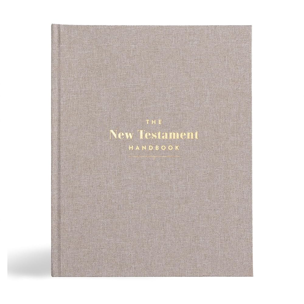 New Testament Handbook, Stone Cloth Over Board, Full-color Design, Commentary, Charts, Maps, Outlines, Timelines, Word Studies cover image