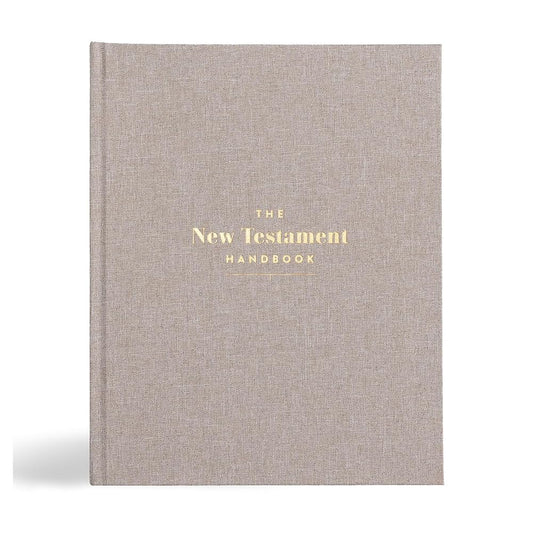 New Testament Handbook, Stone Cloth Over Board, Full-color Design, Commentary, Charts, Maps, Outlines, Timelines, Word Studies cover image