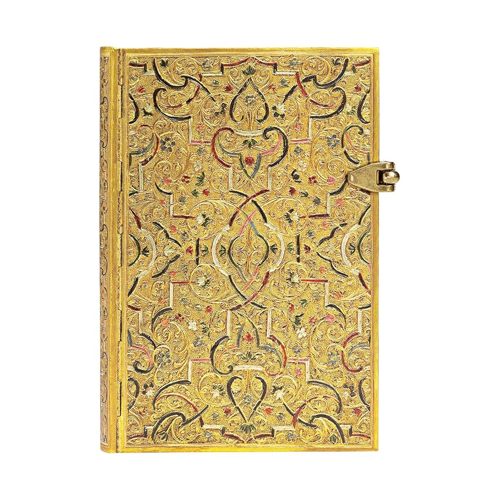 Gold Inlay Mini Lined Hardcover Journal, 208pg, 85GSM by Paperblanks (Gold Inlay) cover image