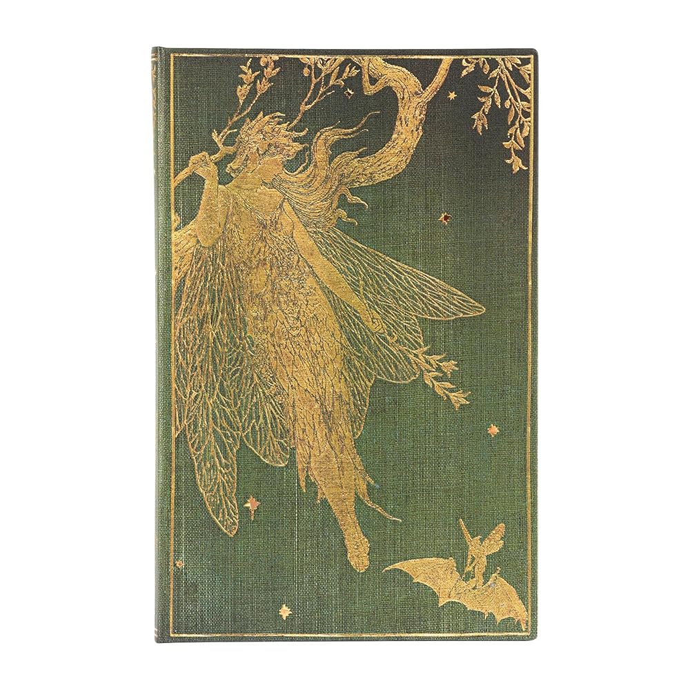 Olive Fairy Maxi Dot Grid Hardcover Journal, 192pg, 120GSM by Paperblanks (Lang's Fairy Books) cover image