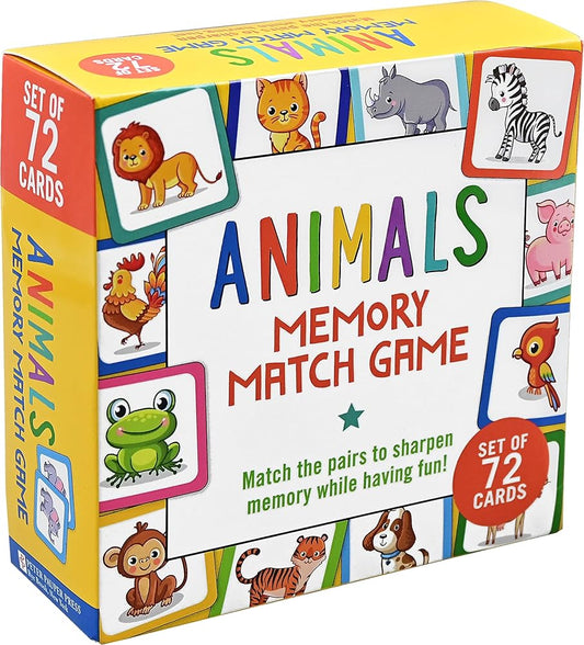 Animals Memory Match Game (Set of 72 cards) cover image