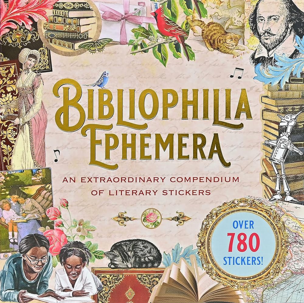 Bibliophilia Ephemera Sticker Book (over 780 stickers) cover image