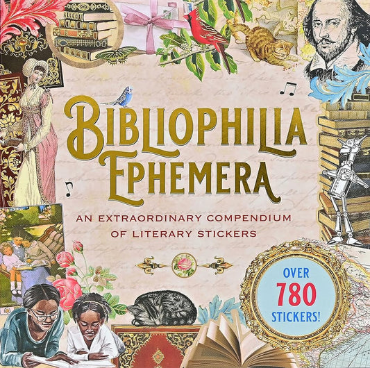 Bibliophilia Ephemera Sticker Book (over 780 stickers) cover image