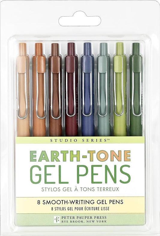 Earth-Tone Gel Pens - 8 Smooth Writing Pens cover image
