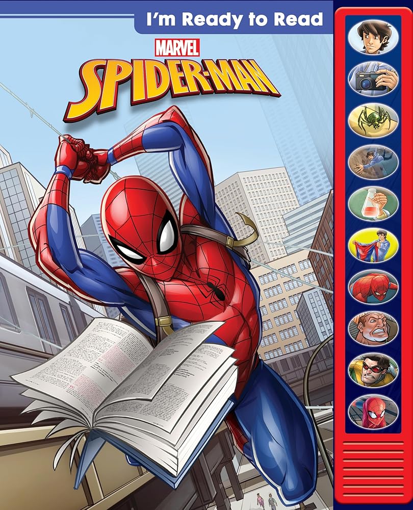 Marvel - I'm Ready to Read with Spider-Man - Interactive Read-Along Sound Book - Great for Early Readers - PI Kids cover image