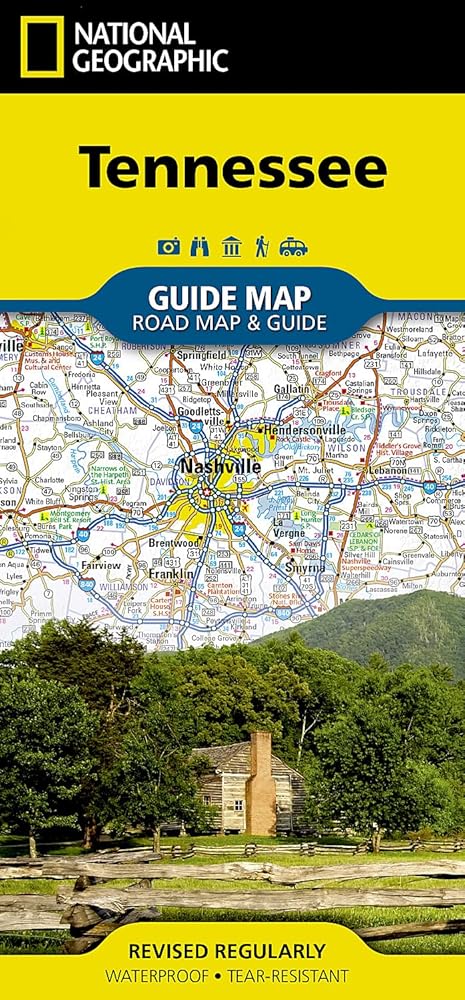 Tennessee Map (National Geographic Guide Map) cover image