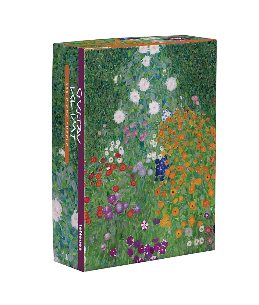 teNeues - Puzzle: Flower Garden by Gustav Klimt, 500-Piece, Full Color Artwork, Compact Box, 14 x 19 in: 500-Piece Puzzle in a compact 2-piece box cover image