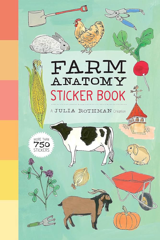 Farm Anatomy Sticker Book: A Julia Rothman Creation; More than 750 Stickers cover image