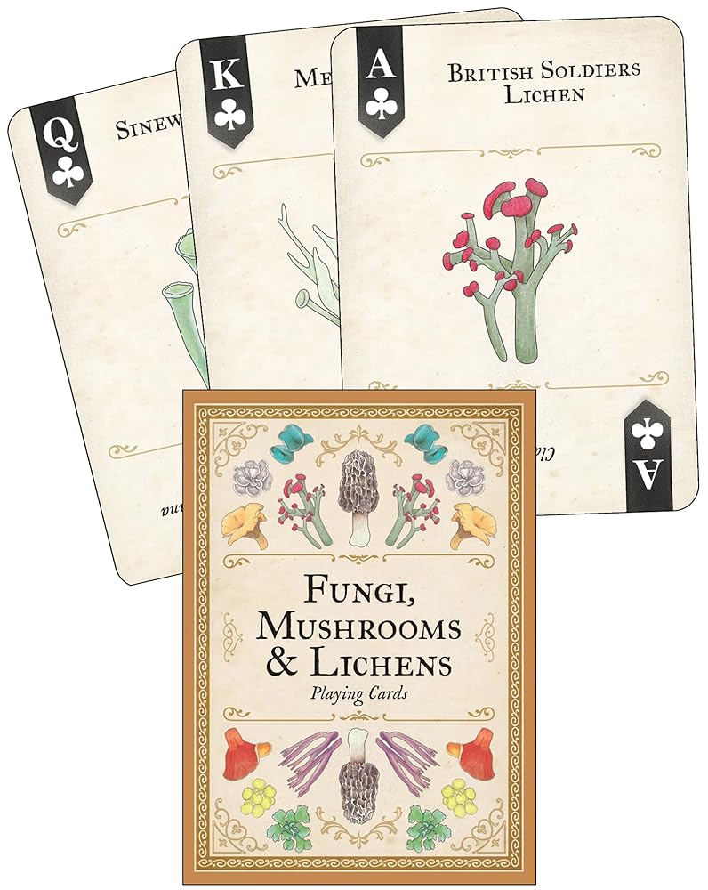 Fungi, Mushrooms & Lichens Playing Cards (Art of Nature) cover image