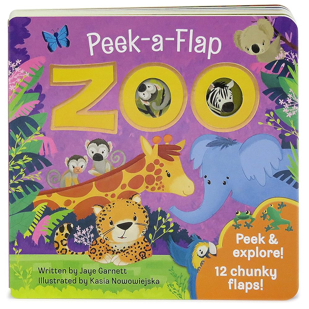 Zoo: Peek-a-Flap Board Book cover image