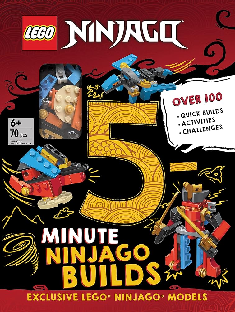 LEGO® NINJAGO® 5-Minute Builds: 100+ Quick Model Build Ideas, Basic Brick Kit, and Awesome Activities to Inspire Imagination and Creativity! cover image