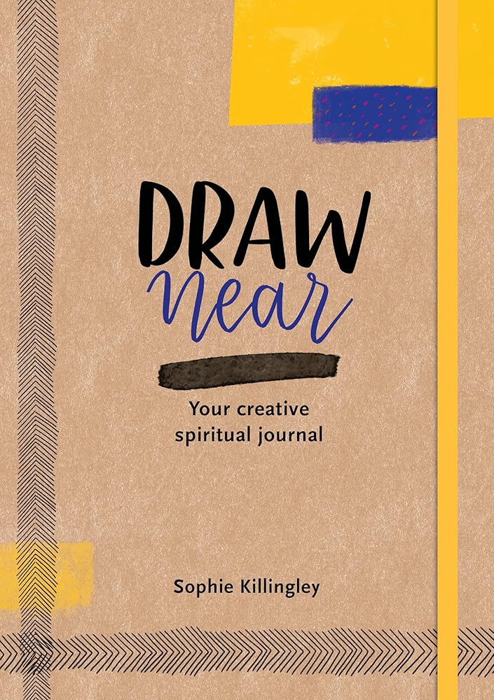 Draw Near: Your Creative Spiritual Journal (Bullet-style organised gift journal for 365 Christian devotions - includes monthly, weekly, and daily ... habit trackers, and blank dot pages) cover image