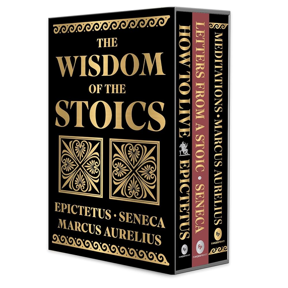 Wisdom of the Stoics Boxed Set (Deluxe Hardbound Edition), The cover image