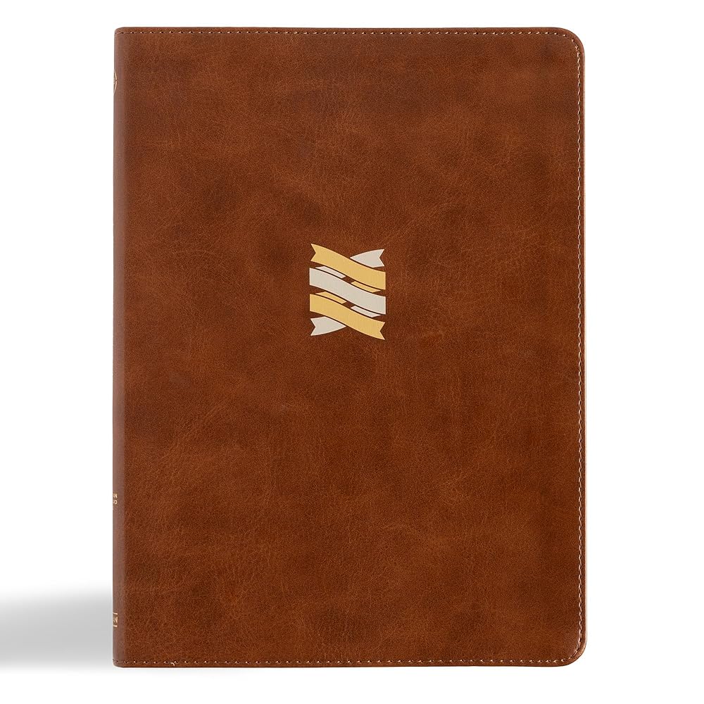 CSB Connecting Scripture New Testament, Brown LeatherTouch, Black Letter, Single-Column, Expanded Cross-Reference System, Color-Coded Text, Book Introductions, Study Notes, Articles, Charts cover image