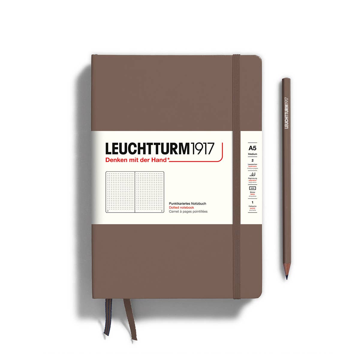 Notebooks - Medium (A5): Dotted / Hardcover / Rising Sun