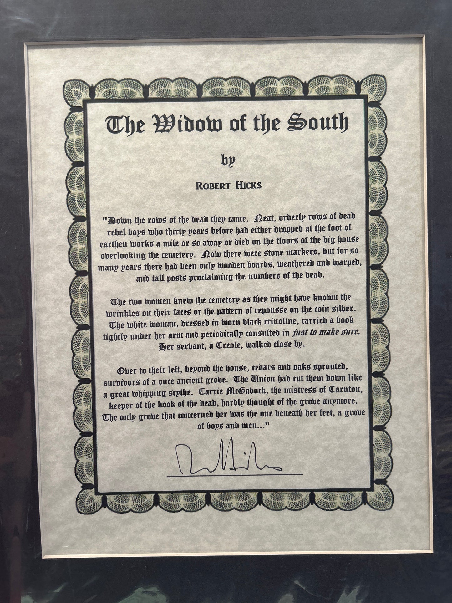 Widow of the South Print - Signed