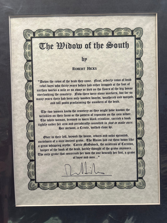 Widow of the South Print - Signed