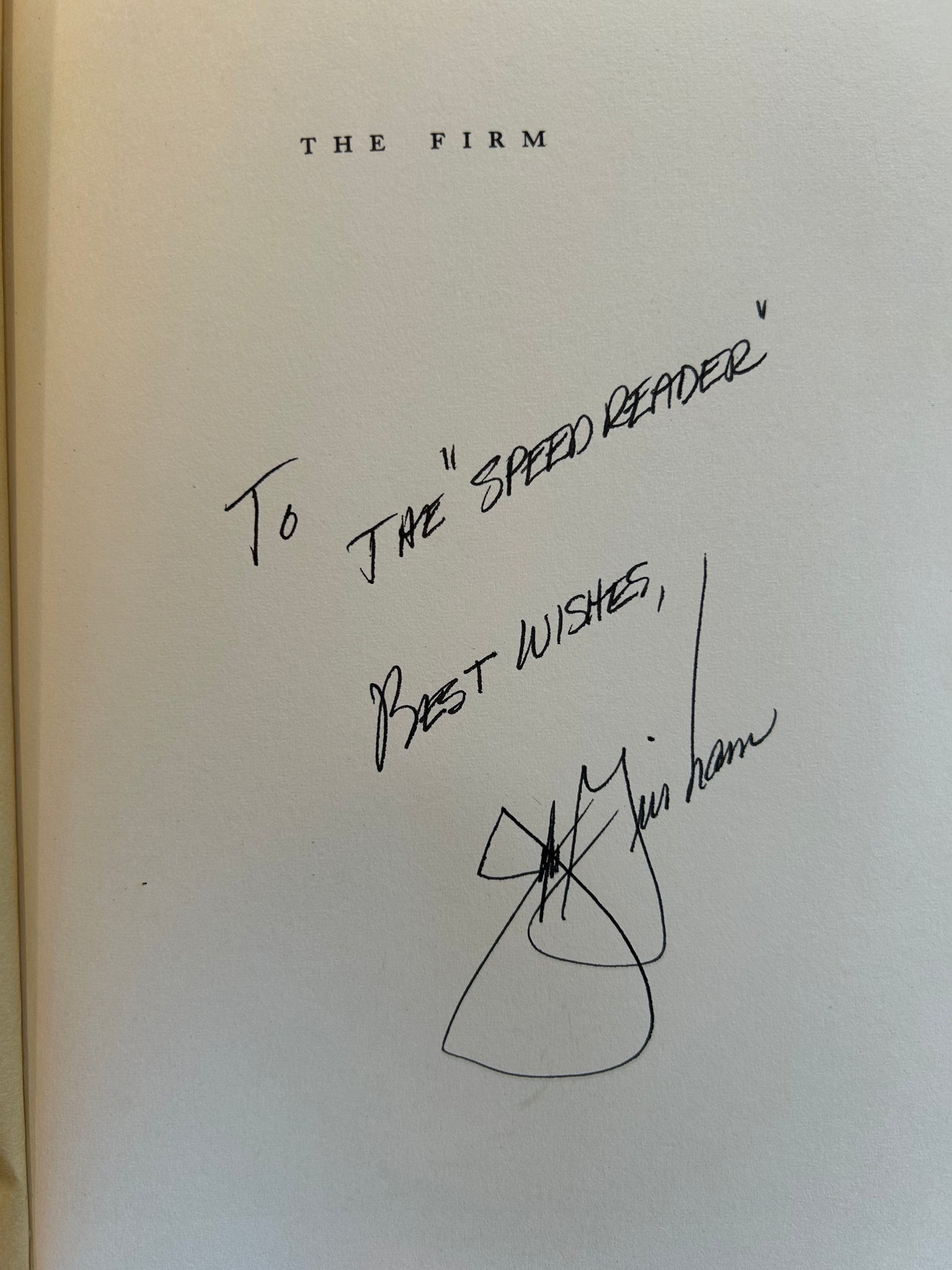 The Firm - Signed First Edition