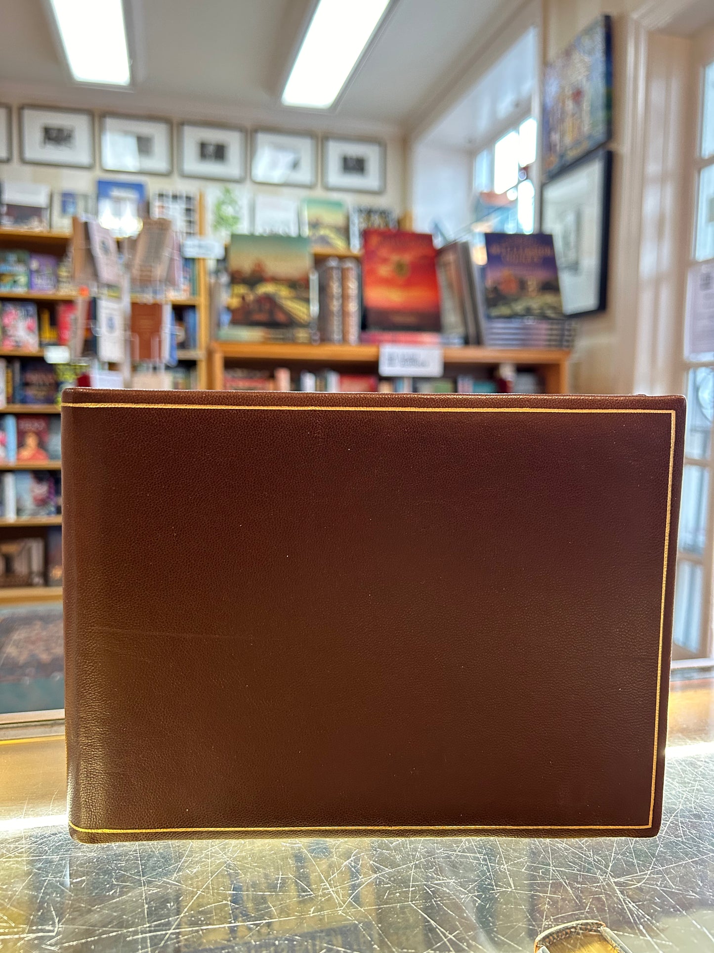 Brown Leather Guest Book