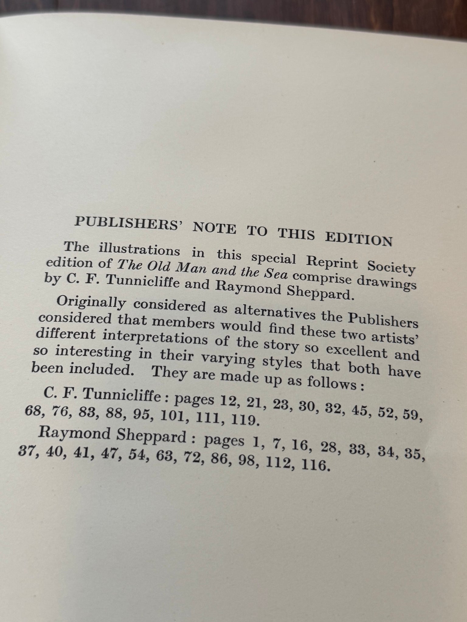 The Old Man and the Sea (1953 First Illustrated Edition)