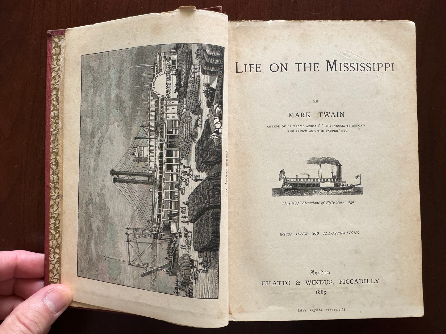 Life on the Mississippi (1883 First Edition U.K.) - Mark Twain