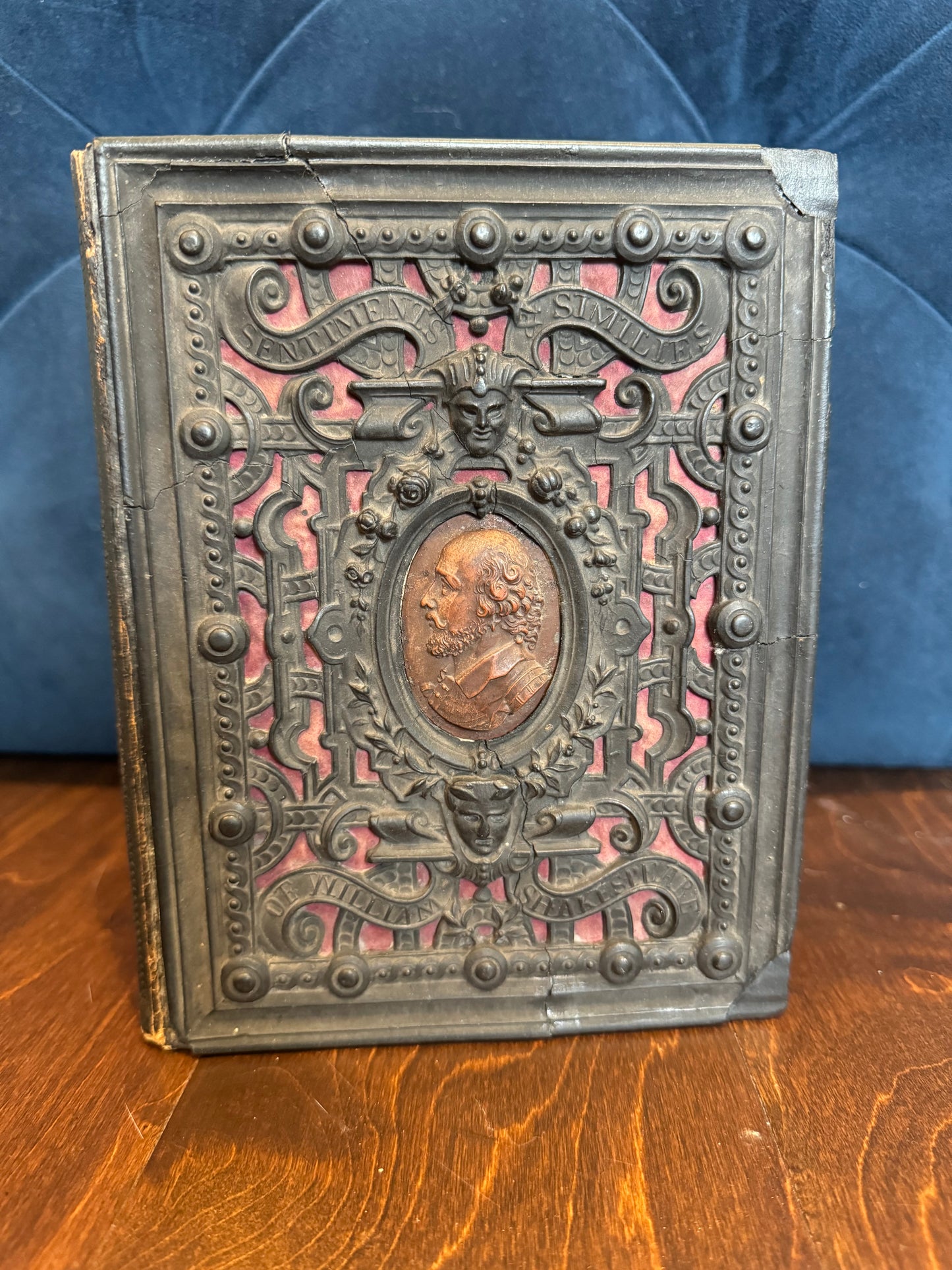 Shakespeare Sentiments and Similes - 1857 Rare 2nd Edition with Stunning Papier-Mâché Cover
