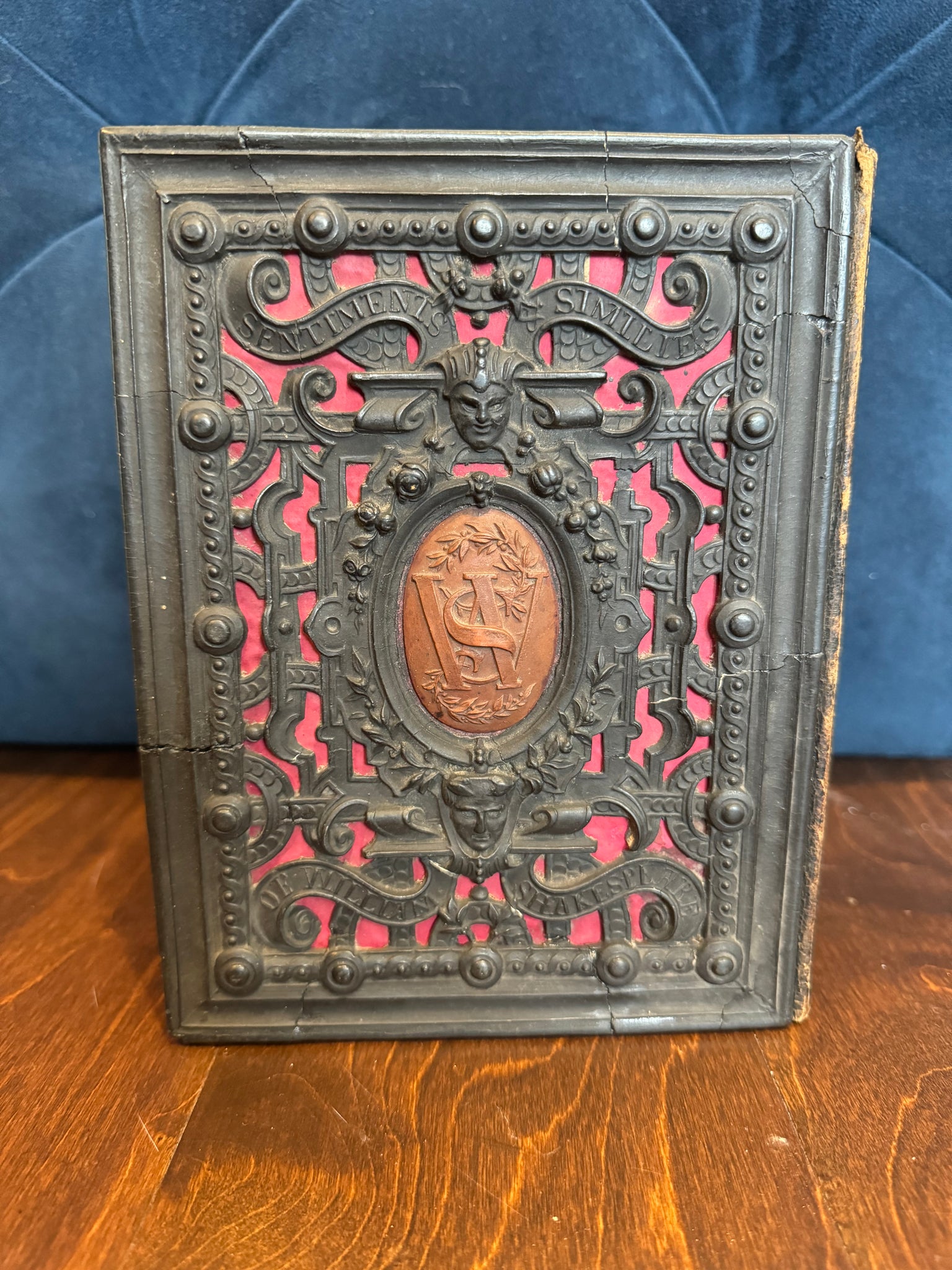 Shakespeare Sentiments and Similes - 1857 Rare 2nd Edition with Stunning Papier-Mâché Cover