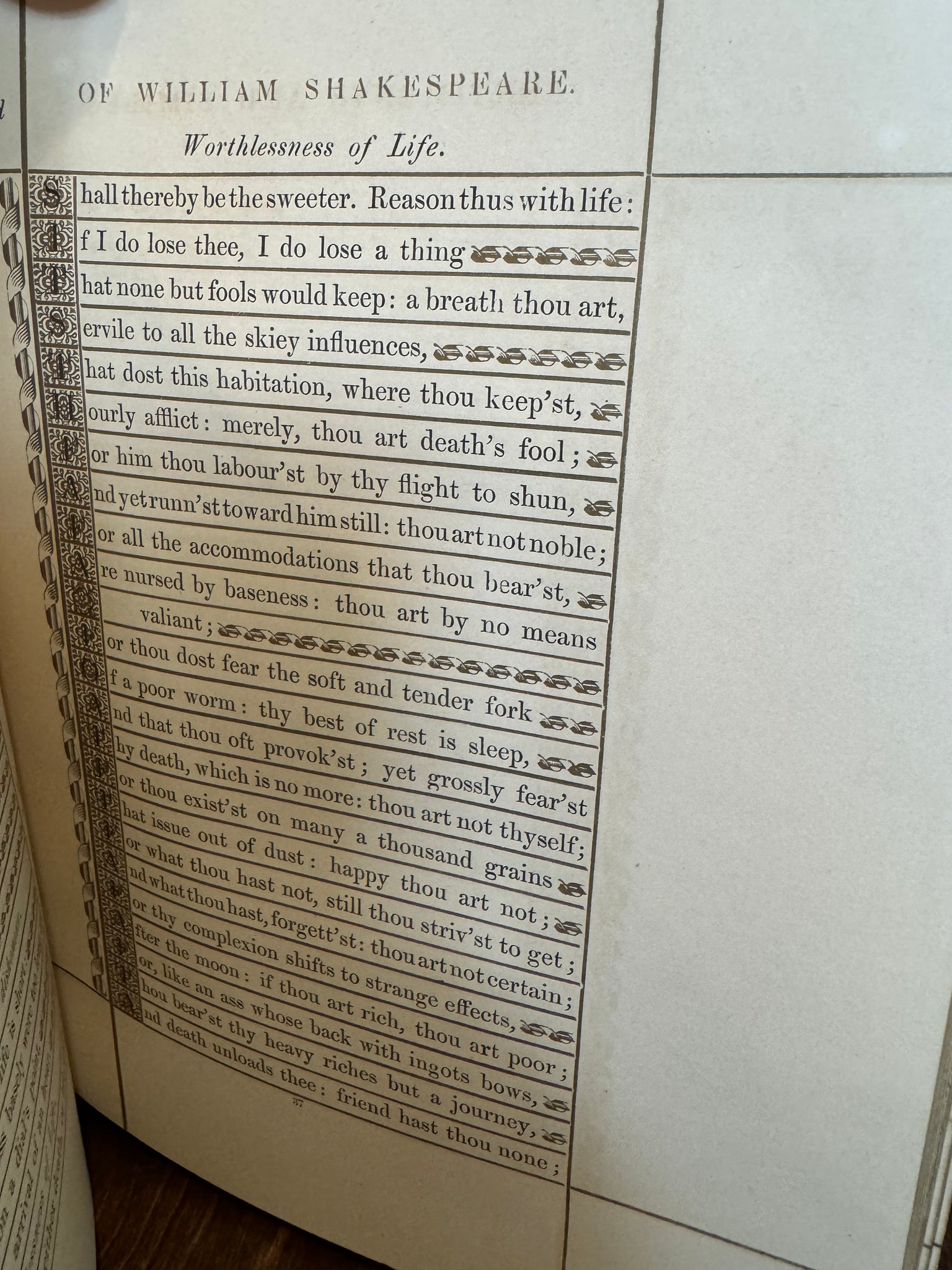 Shakespeare Sentiments and Similes - 1857 Rare 2nd Edition with Stunning Papier-Mâché Cover