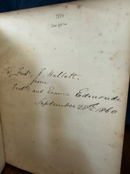 Shakespeare Sentiments and Similes - 1857 Rare 2nd Edition with Stunning Papier-Mâché Cover