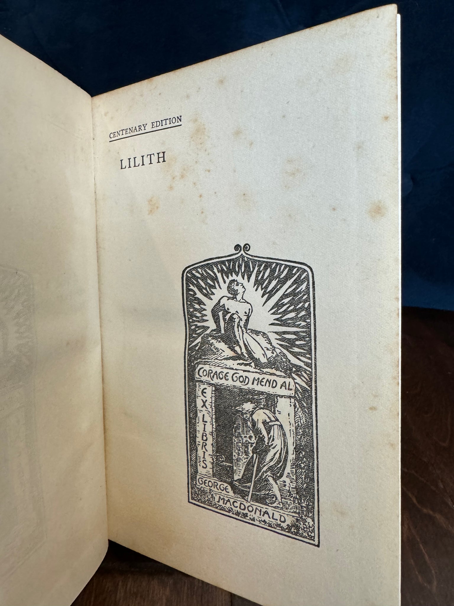 Lilith by George MacDonald - 1924 Lilith Centenary Edition