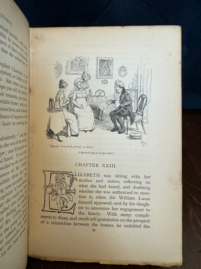 Pride & Prejudice - 1894 First UK Edition - Re-spined Peacock Edition
