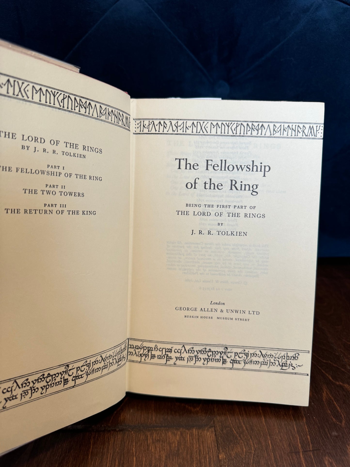 Lord of the Rings Trilogy - 1971 Second Edition / 6th Impression Uniform Set with Dust Jackets
