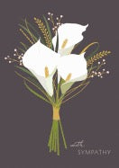 Calla Lilies Sympathy Greeting