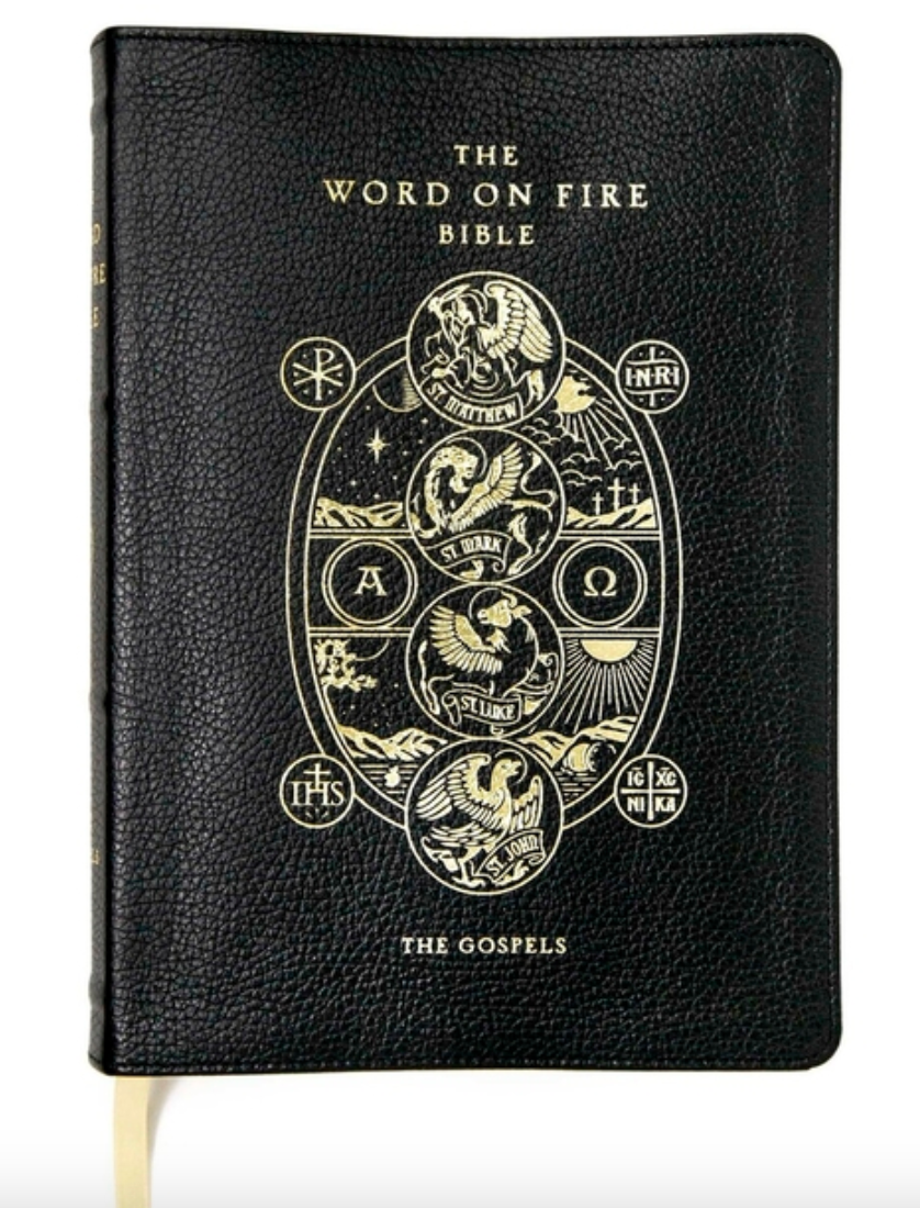 Word on Fire Bible: The Gospels Leather Bound