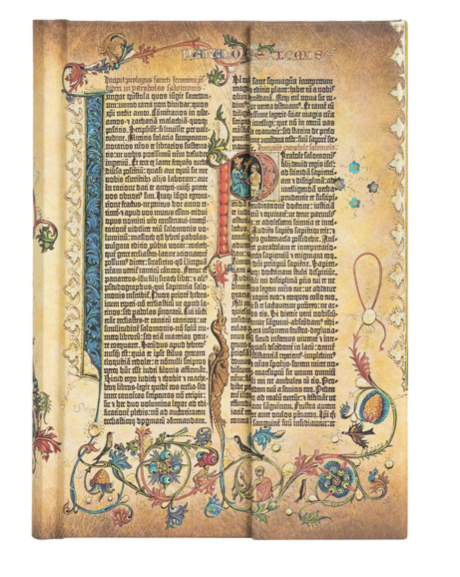 Paperblanks Parabole Gutenberg Bible Hardcover MIDI Lined Wrap Closure