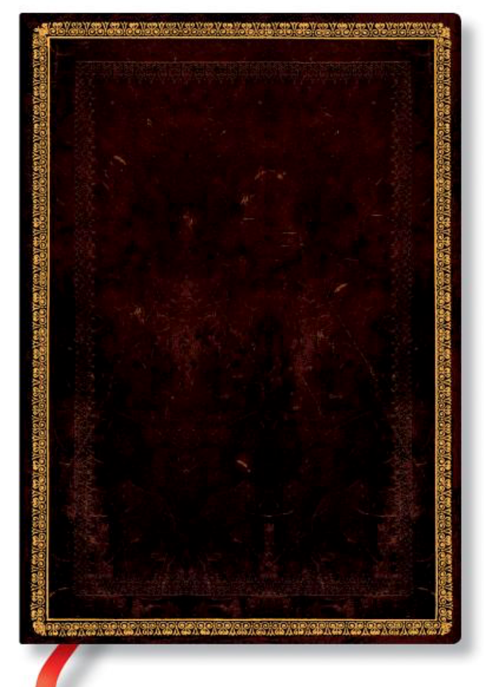 Paperblanks Black Moroccan Old Leather Collection Softcover Flexi MIDI Lined 176 Pg 100 GSM