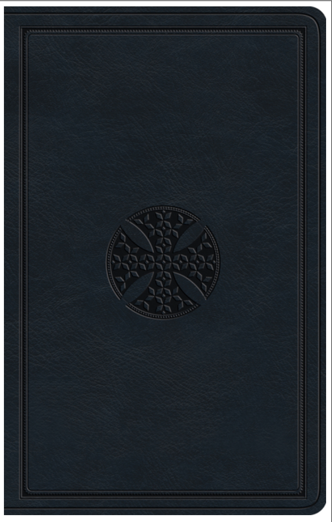 ESV Large Print Value Thinline Bible (TruTone, Navy, Mosaic Cross Design) by ESV Bibles