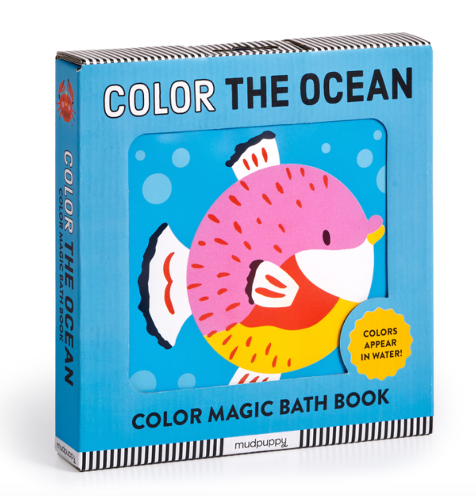 Color the Ocean Color Magic Bath Book by Mudpuppy, Marijke Buurlage