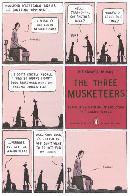 The Three Musketeers (Penguin Classics Deluxe Edition) by Alexandre Dumas, Tom Gauld, Richard Pevear