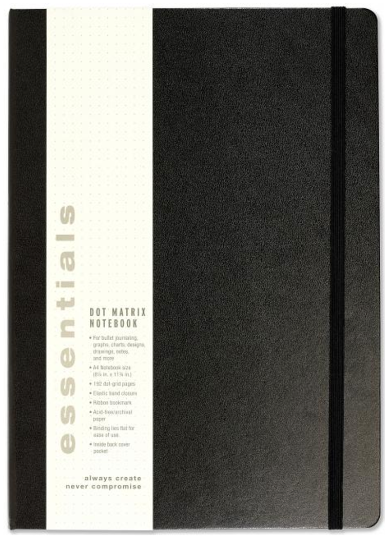 Essentials A4 Dot Matrix Notebook by Inc Peter Pauper Press