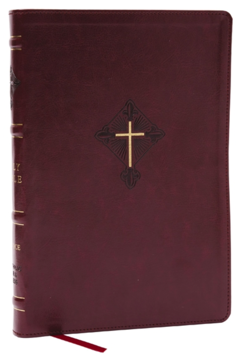 Rsv2ce, Thinline Large Print Catholic Bible, Crimson Leathersoft, Comfort Print