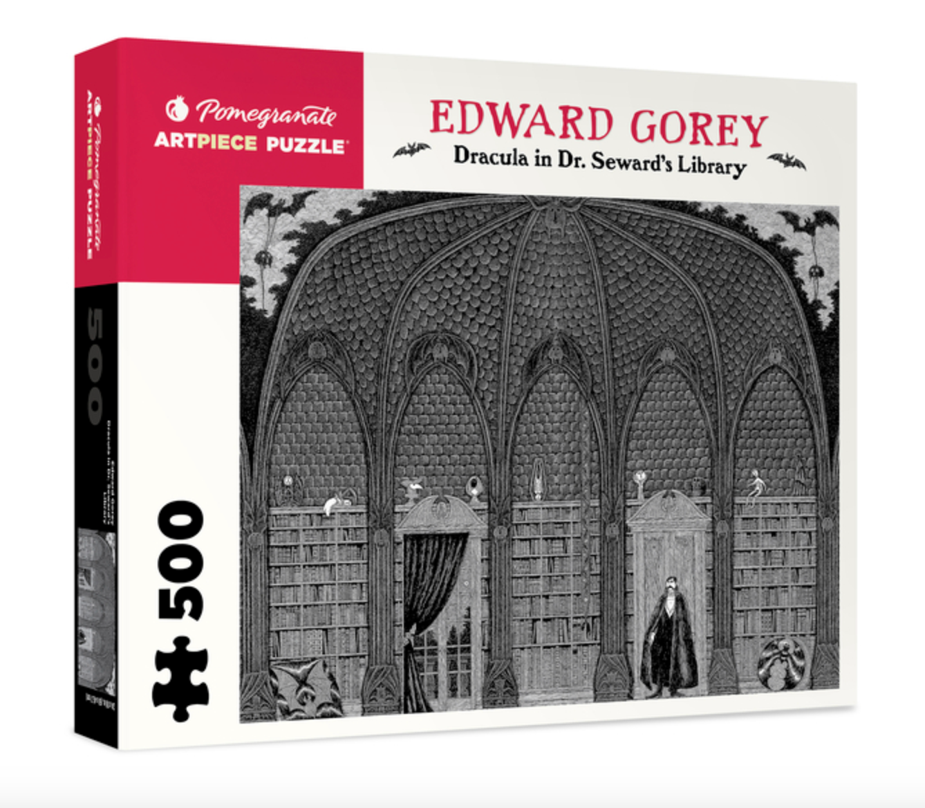 Dracula in Dr. Seward's Library 500-Piece Jigsaw Puzzle (Pomegranate Artpiece Puzzle)